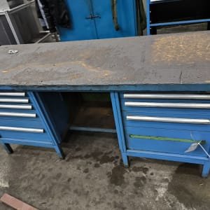 Workbench with contents