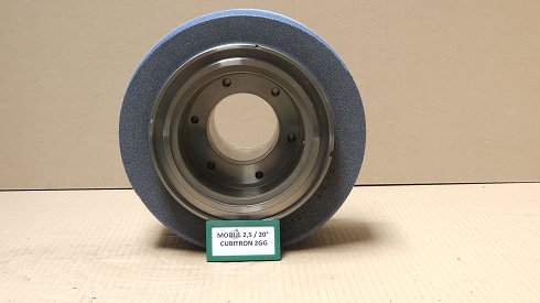 REISHAUER RZ 400 / 800 / 1000 Modul 2,5 EW 20° 2GG Cubitron Grinding wheel flange + grinding wheel