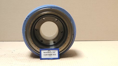 REISHAUER RZ 400 / 800 / 1000 Modul 3 EW 20° 3GG Cubitron Grinding wheel flange + grinding wheel