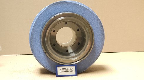 REISHAUER RZ 400 / 800 / 1000 Modul 3 EW 20° 4GG Cubitron Grinding wheel flange + grinding wheel