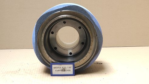 REISHAUER RZ 400 / 800 / 1000 Modul 3,75 EW20° 5GG Cubitron Grinding wheel flange + grinding wheel