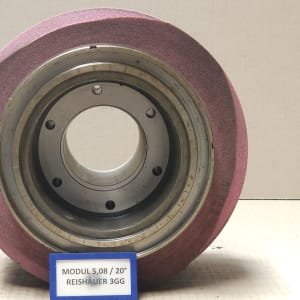 REISHAUER RZ 400 / 800 / 1000 Modul 5,08 EW 20° 3GG Cubitron Grinding wheel flange + grinding wheel