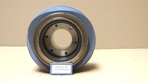 REISHAUER RZ 400 / 800 / 1000 Modul 6 EW 20° 3GG Cubitron Grinding wheel flange + grinding wheel