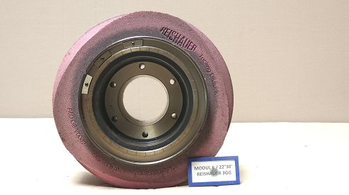 REISHAUER RZ 400 / 800 / 1000 Modul 6 EW 22°30' 3GG Cubitron Grinding wheel flange + grinding wheel