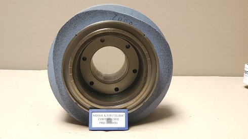 REISHAUER RZ 400 / 800 / 1000 Modul 6,119 EW 22,866° 3GG Cubitron Grinding wheel flange + grinding wheel