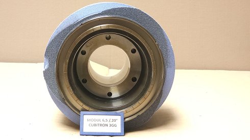 REISHAUER RZ 400 / 800 / 1000 Modul 6,5 EW 20° 3GG Cubitron Grinding wheel flange + grinding wheel