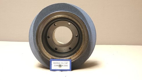 REISHAUER RZ 400 / 800 / 1000 Modul 7,5 EW 20° 2GG Cubitron Grinding wheel flange + grinding wheel