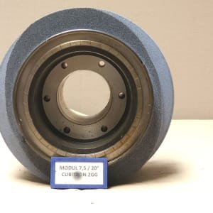 REISHAUER RZ 400 / 800 / 1000 Modul 7,5 EW 20° 2GG Cubitron Grinding wheel flange + grinding wheel