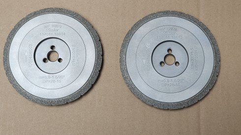 DR. KAISER RGF 6410 / Modul 0,9 - 1,6 EW 20° Radius 300 mm Diamond grinding wheels