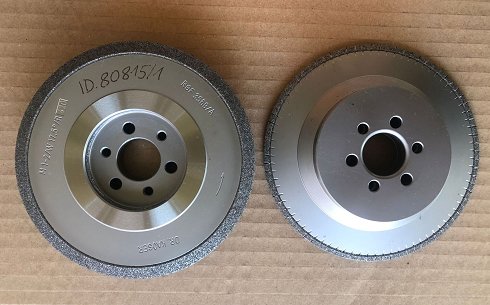 DR. KAISER RGF 3569 / Modul 1 - 2 EW 17,5° Radius 420 mm Diamond grinding wheels