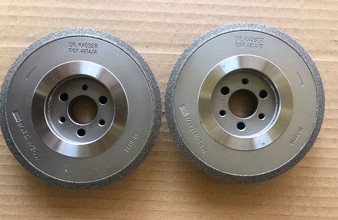 DR. KAISER RGF 4614 / Modul 1 - 2 EW 17,5° Radius 420 mm Diamond grinding wheels