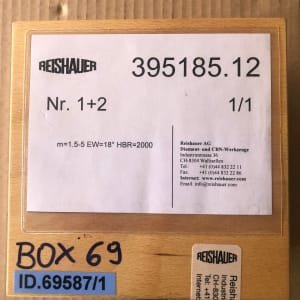 REISHAUER AG - DIAMANT- UND CBN WERKZEUGE 395185.12 / Modul 1,5 - 5,0 EW 18° HBR=2000 Diamond grinding wheels