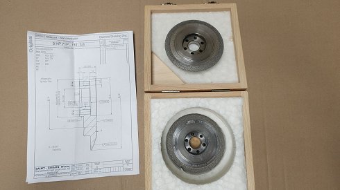 SAINT - GOBAIN WINTER DIAMANTWERKZEUG GMBH Abrichtscheibe Modul 3.25 DP max. 7,8 - EW20° - HBR=600 Diamond grinding wheels