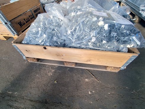 2 pallets of assembly material