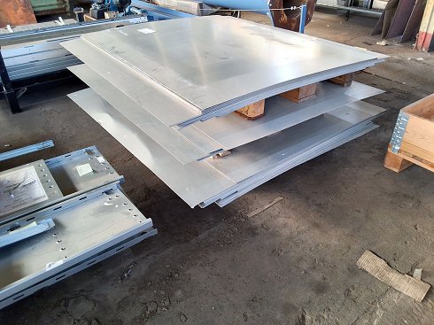 Lot 1 mm thick galvanized sheets