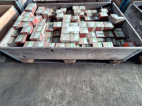 WÜRTH Lot of stainless steel screws and fastening material on pallet