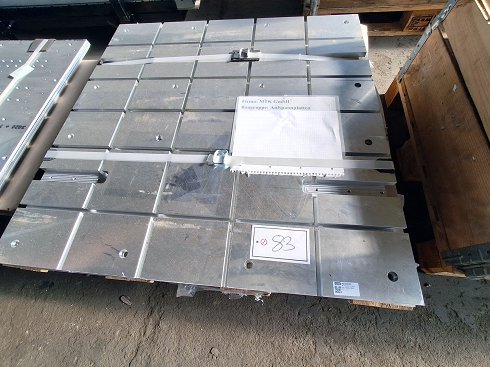 2 aluminum clamping plates L 1000 x W 100 x H 30