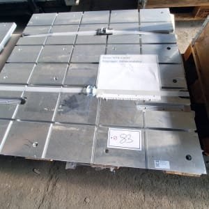 2 aluminum clamping plates L 1000 x W 100 x H 30