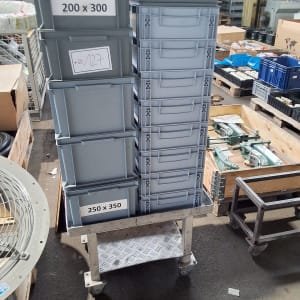 Aluminum trolley with Auer storage container