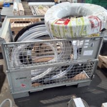 Mesh box with Merlett KX 3000 Steel spiral and hydraulic hoses