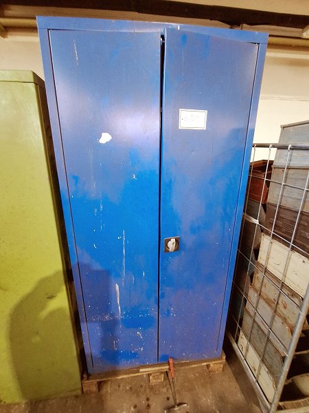 Safety steel cabinet with contents