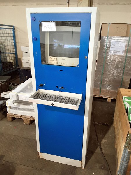 SATO Data backup cabinet + SATO label printer + PC