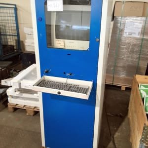 SATO Data backup cabinet + SATO label printer + PC