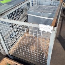 Mesh box with galvanized contents