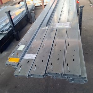 Stanchion pallet with contents