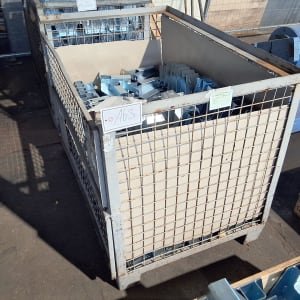 Mesh box with galvanized contents