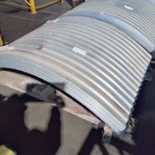 Lot of galvanized belt cover / silo sheets