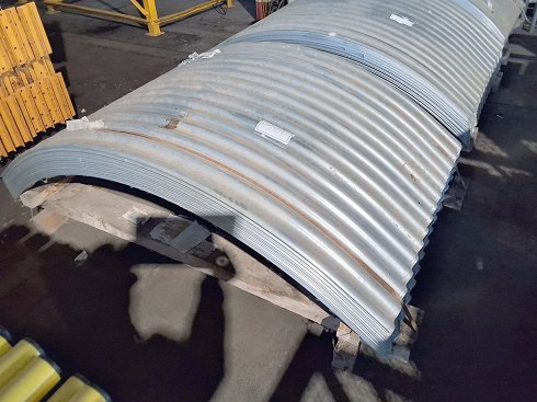 Lot of galvanized belt cover / silo sheets