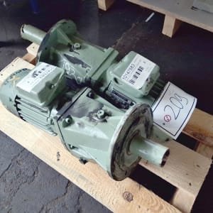 2 helical geared motors ZG1 BPRE 63G6 / 0.25 KW