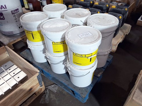 12 buckets of Foster weather protection coating