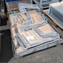 Lot 8 galvanized bicycle racks