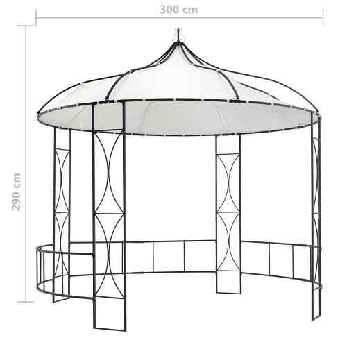 Carpa Cenador Circular Vintage para Eventos y Fiestas de 300cm (Nueva)