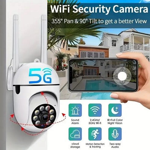 Lote de 2 Camaras de Vigilancia Wifi HD Motorizadas (Nuevas)