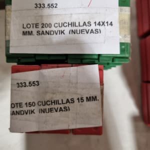 Lote de 350 insertos indexables SANDVIK