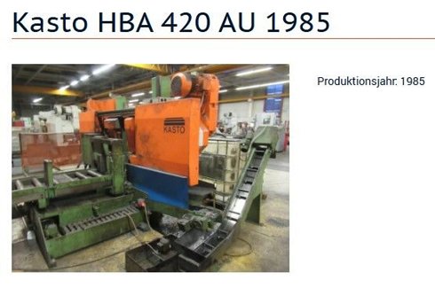 KASTO HBA 420 AU Band saw - horizontal