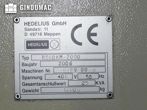 &#x27a4; Venta de HEDELIUS RS60KM-2000 usados | gindumac.com