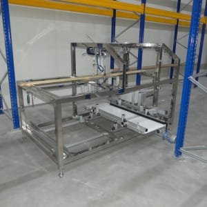 Unfinished/semi-finished conveyor unit