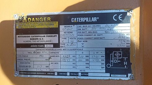 Carretilla elevadora MITSUBISHI CATERPILLAR FORKIFT