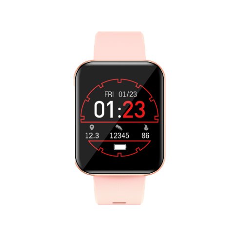 1Unidad LENOVO SMART WATCH E1 PRO PINK