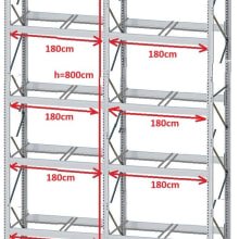 Estantería para palets DEXION P90 - 2 palets traverse