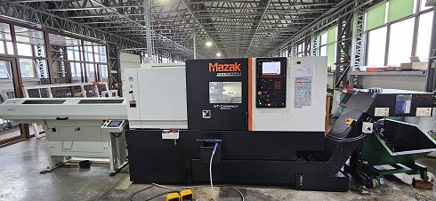 Torno CNC + cargador de barras MAZAK QT-Compact 200 MYL