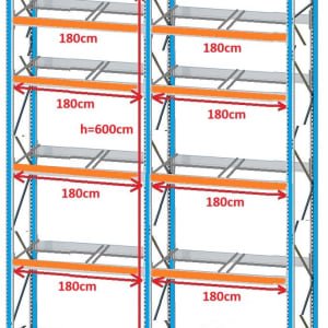 Estantería para palets PROMAG 2 palets traverse (8 elementos disponibles)