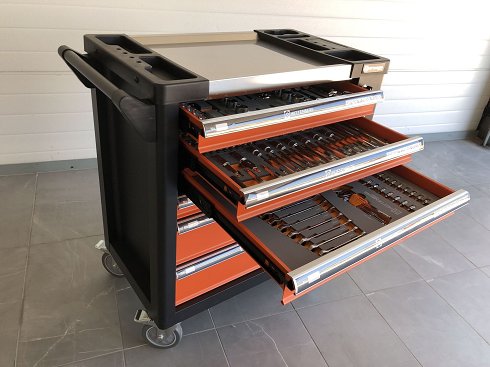 HüTTENBERG¿ Complete Tool Trolley (17 elementos disponibles)