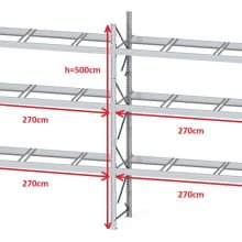 Estantería para palets DEXION P90 - 3 pallets traverse (5 elementos disponibles)