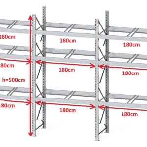 Estantería para palets DEXION P90 - 2 palets traverse (4 elementos disponibles)