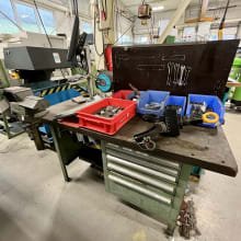 Workbench with contents